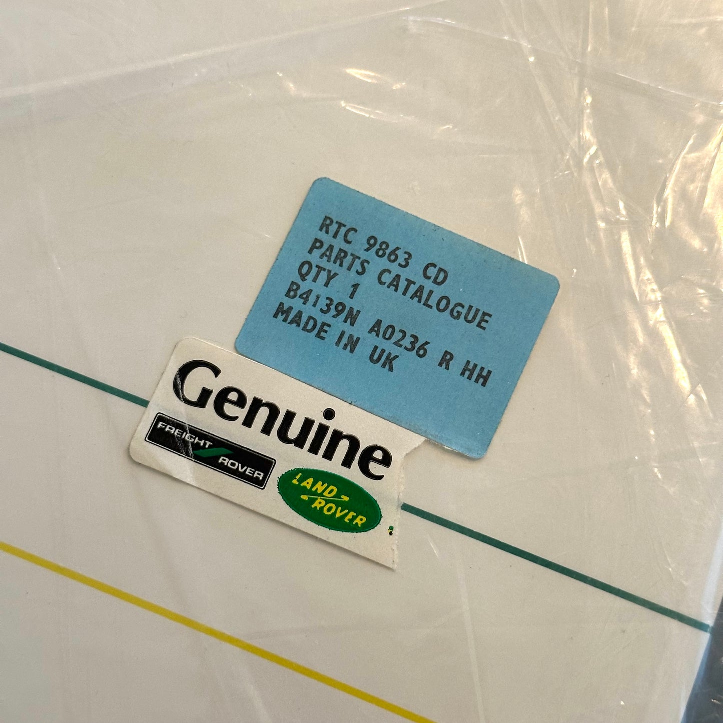 One Ten Parts Catalogue Up To August 1986