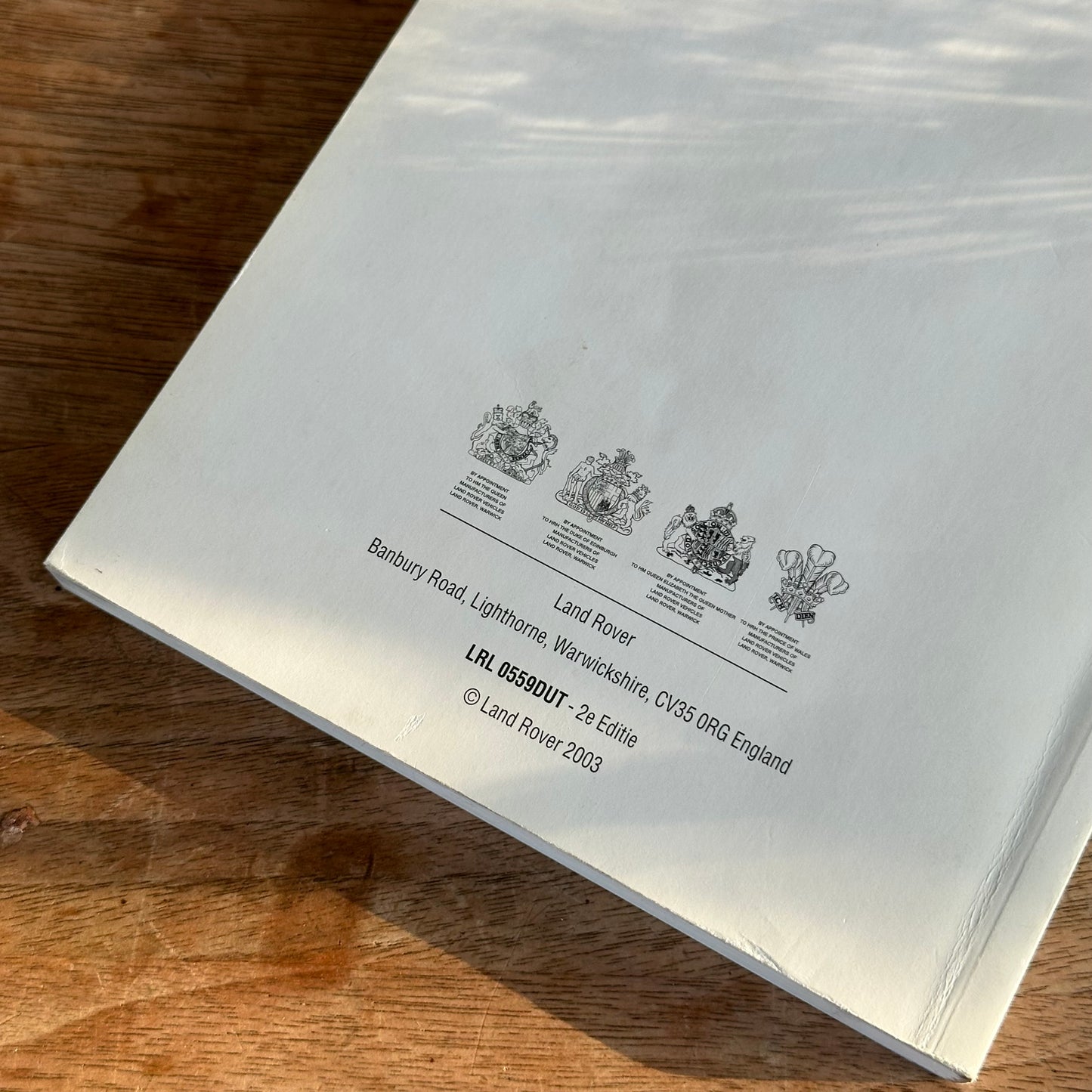 FREELANDER 1 INSTRUCTIE BOEKJE - DUTCH