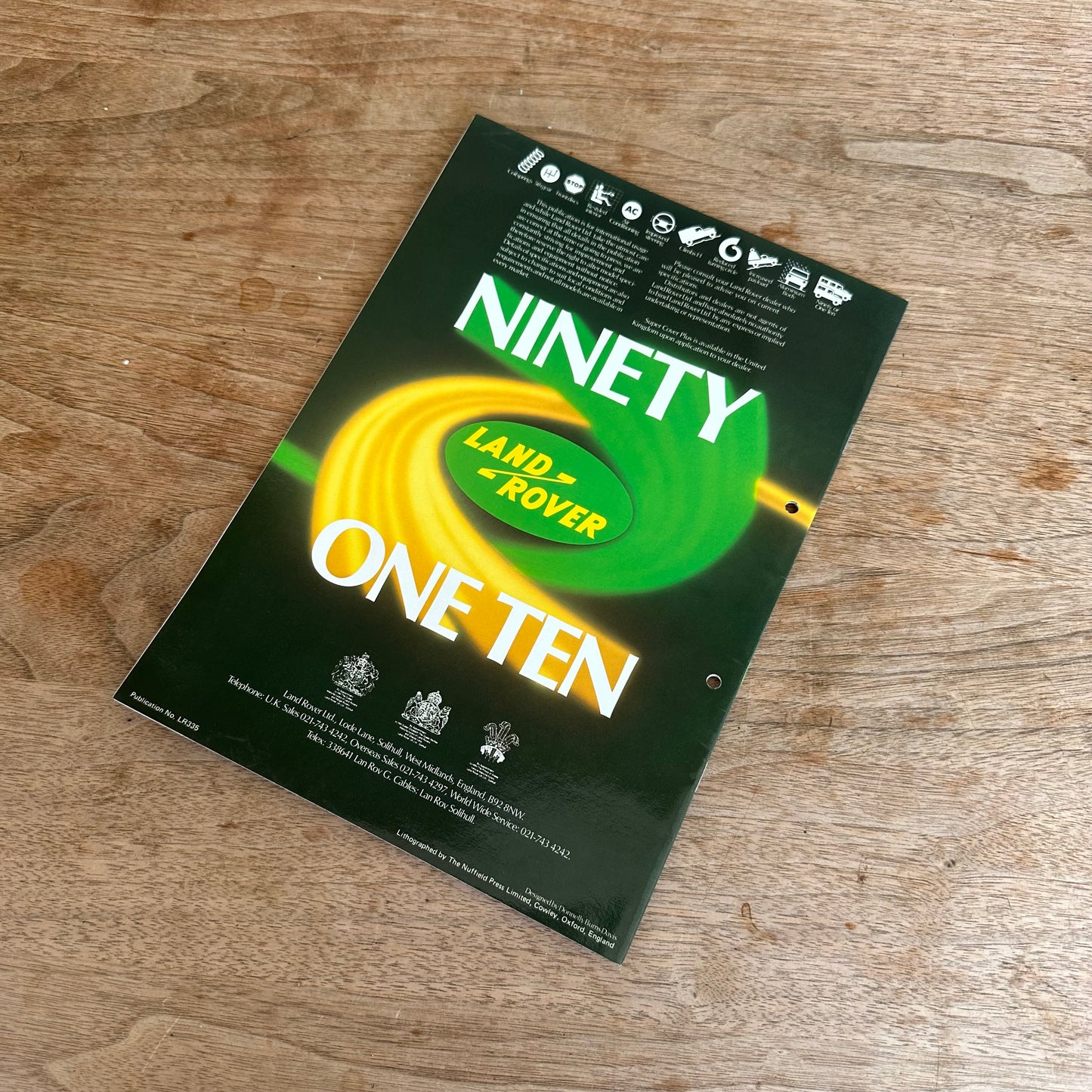 LAND ROVER NINETY ONE TEN BROCHURE - LR335