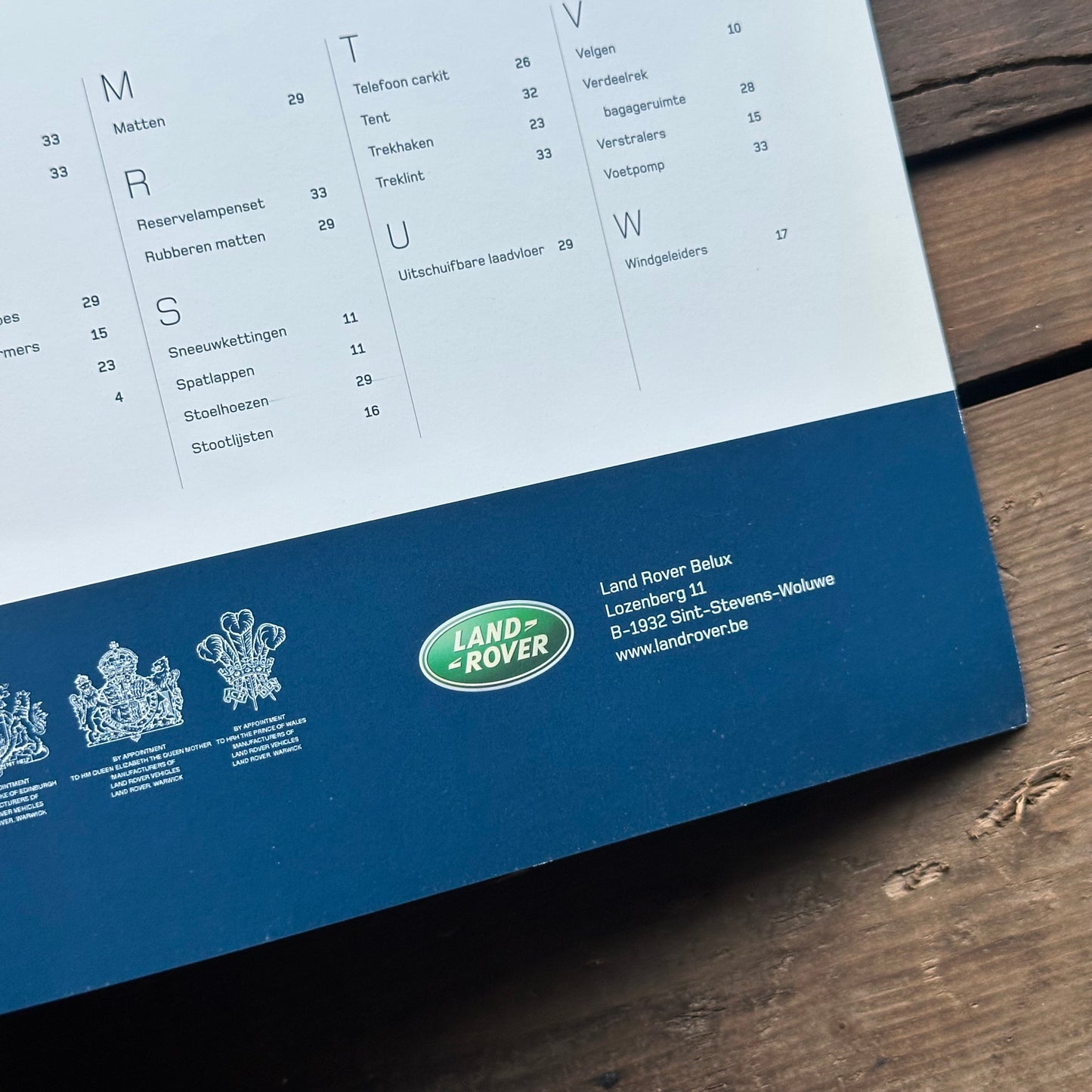 LAND ROVER DISCOVERY 3 ACCESSOIRES BROCHURE - DUTCH