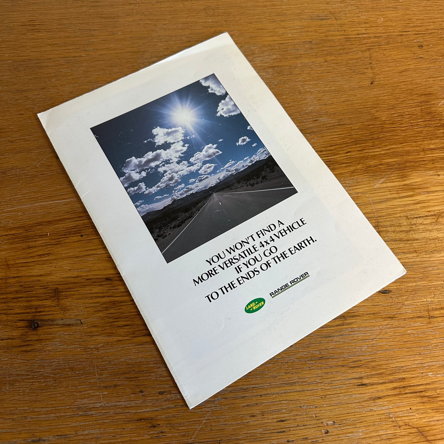 LAND ROVER RANGE ROVER INFO BROCHURE 1985 - ENGLISH