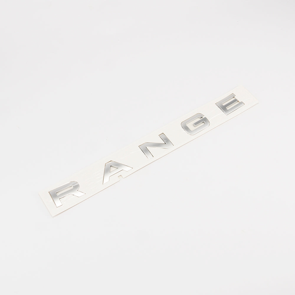 ‘RANGE’ BONNET LETTERS ATLAS SILVER