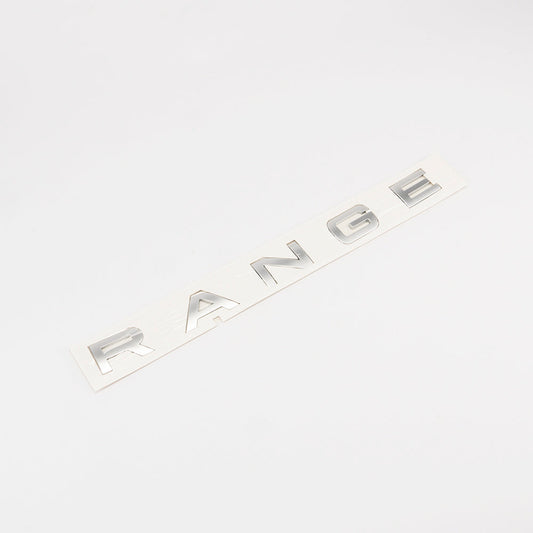 ‘RANGE’ BONNET LETTERS ATLAS SILVER